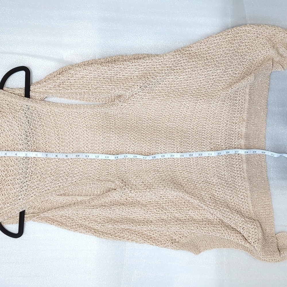 Forever 21 Women's Sleeveless Cascading Open Cardigan Vest Size Large - Picture 3 of 4